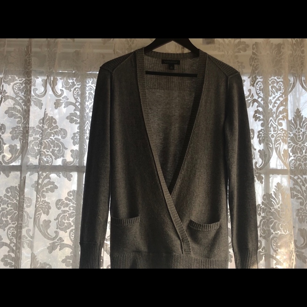 Banana Republic merino/cashmere wrap sweater